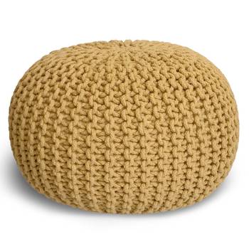 Pouf Sitzpouf Bodenkissen Strickhocker