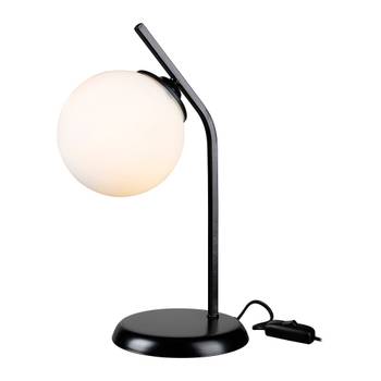 Lampe de bureau Grimsby E27 noir / blanc