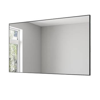 Wandspiegel mit Schwarz Alu- Rahmen