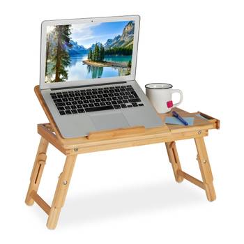 Plateau pour laptop pliante en bambou