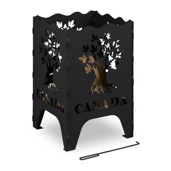 Brasero carré avec motifs
