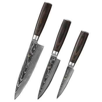 Damastmesser-Set Edib Essentials 3-tlg.