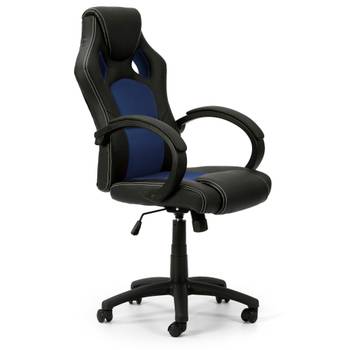 Fauteuil de Bureau Hamilton, Noir/Bleu