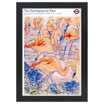 Bilderrahmen 1987 Flamingoes by Tube