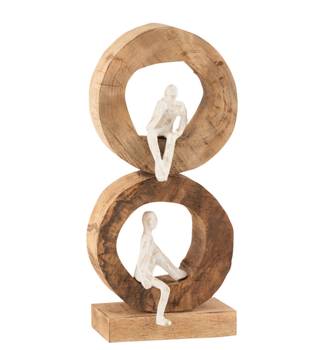 Skulptur "Doppelte Denker Ringe" - Mango