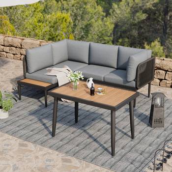 Gartenmöbel-Set RopeWoody 3-teilig