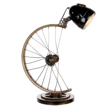 Metall Tischlampe "CYCLE" Fahrradreifen