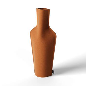 Stoffvase für Flaschen Apricot