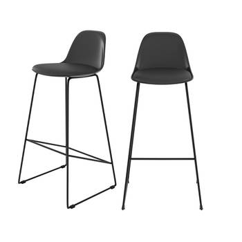 Tabouret de bar Leni (Lot de 2)