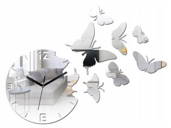 Wanduhr Schmetterlinge