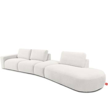 Ecksofa ZUCCO 5-Sitzer Boucle rechts