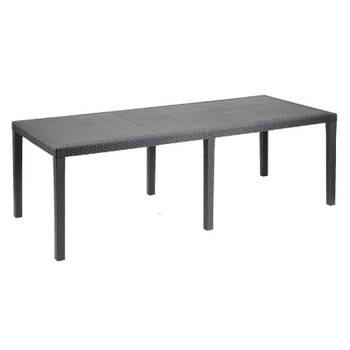 Queen Tisch Anthrazit 220 X 90 X 72 Cm