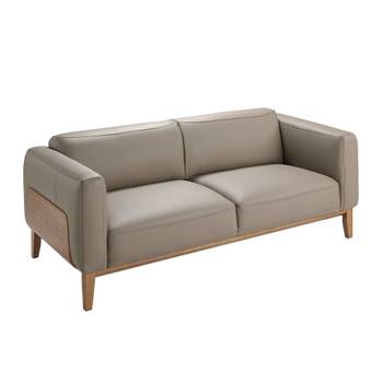Sitzer-Sofa mit Lederbezug