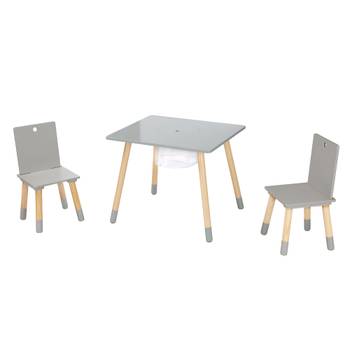 Table + chaises avec filet de rangement