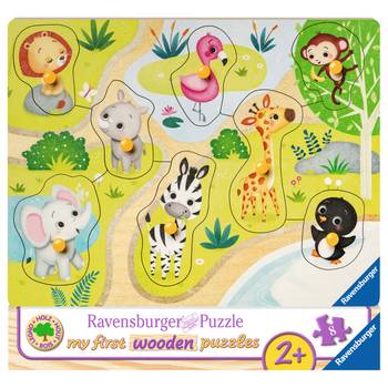 Holzpuzzle Zootiere 8 Teile