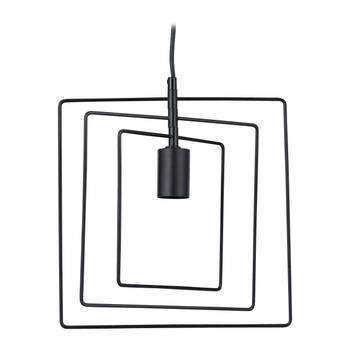 Lampe à suspension rectangles noirs