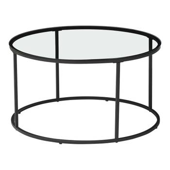 Table basse Kolari ronde noir