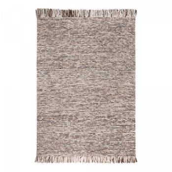 Tapis salon JEDI 170x240 en laine beige