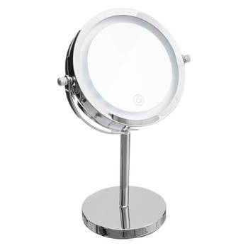 LED-Kosmetikspiegel, rund, stehend