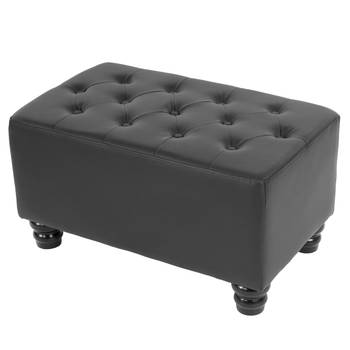 Ottomane de luxe Chesterfield pied rond