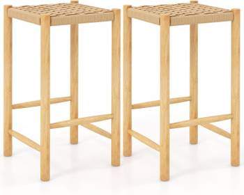 Barhocker aus Holz(2er Set)