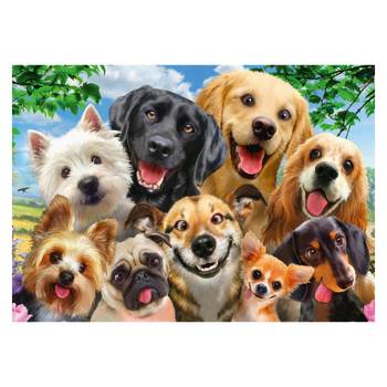 Puzzle Hunde Selfie 500 Teile