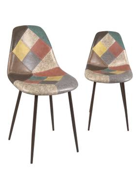 Chaise patchwork NOVA (lot de 2)