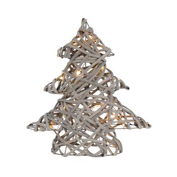 Weihnachtsbaum aus Rattan mit LEDs