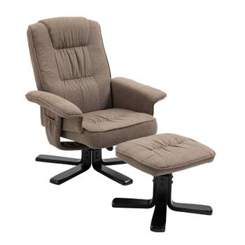 Fauteuil relax et repose-pied CHARLY