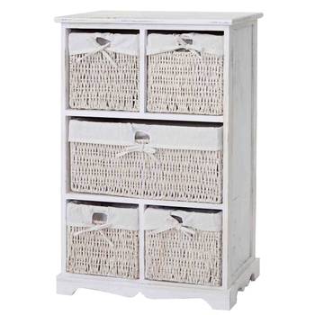 Commode Derby 5 tiroirs style shabby