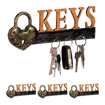 Lot de 4 panneaux à clés écriture Keys