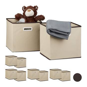 10 x Faltbox beige