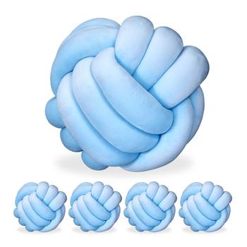 5 x Knotenkissen hellblau