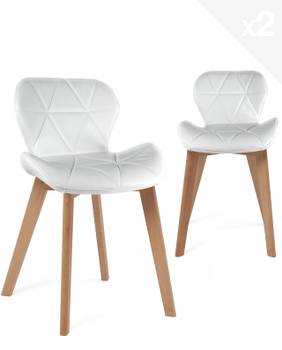 Chaises scandinaves FATI (lot de 2)