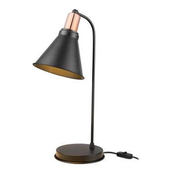 Lampe de bureau Bath E27 noir/ cuivre