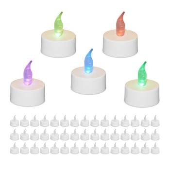 50x bougies LED à couleur changeante