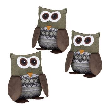 Butoir de porte Hibou en lot de 3