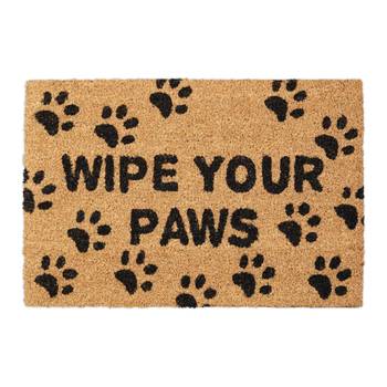 Fußmatte Kokos "Wipe Your Paws"