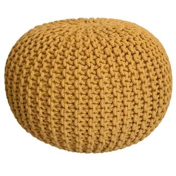 Pouf Ø 55 cm Strickhocker Sitzpouf