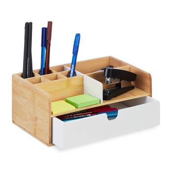 Schreibtisch Organizer in Weiß