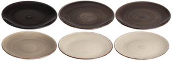 Speiseteller Delice Gris 6er Set