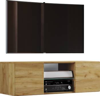 Holz TV Wand Lowboard Fernseh Jusa