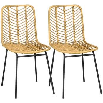 2 Rattan Esszimmerstühle 835-854V00YL