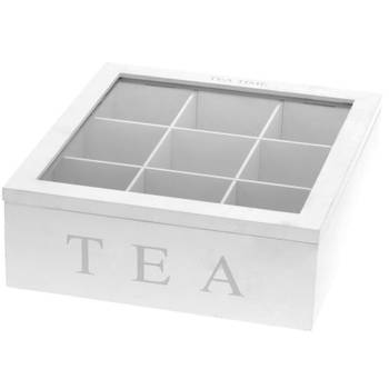 Teebox TEA, 9 Fächer, Teeaufbewahrung