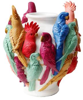 Objektvase Parrot Party