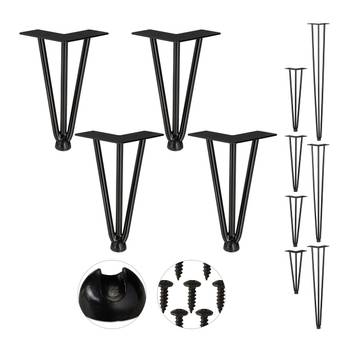 4er Set Hairpin Legs mit 3 Streben