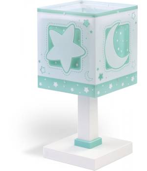 KinderNachttischlampe Luna und Sterne