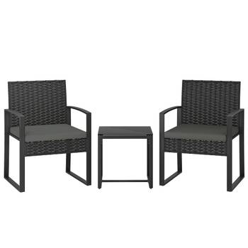 Rattan Bistroset 863-206V00CG 3er Set