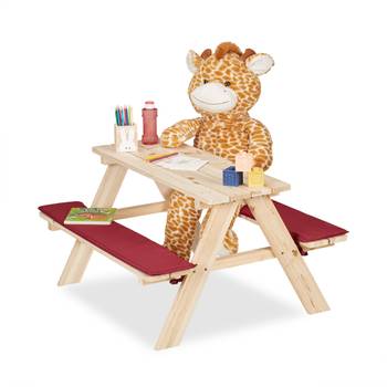 Table & bancs en bois pour enfants