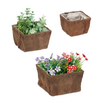 Lot 3 pots de fleurs